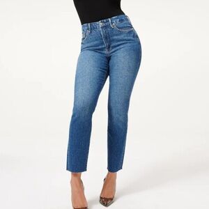 Good American Good Classic Raw Hem High
Rise Jeans Blue940 Size 4/27